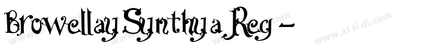 BrowellaySynthya Reg字体转换